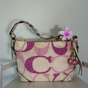 Y2k Vintage Pink & Purple Coach Carly Bag